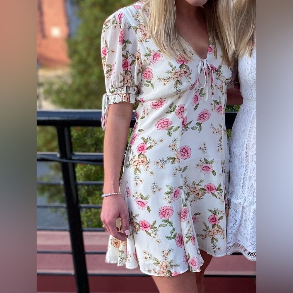 Yumi Kim Pink Floral Mini Dress